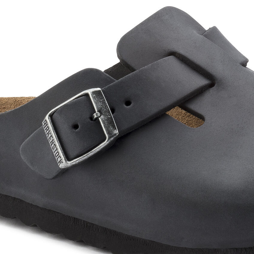 Birketthhnstock Boston Oiled Leather Black