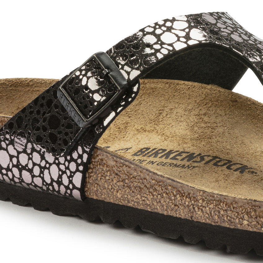 Birketthhnstock Gizeh Birko-Flor Metallic Stones Black