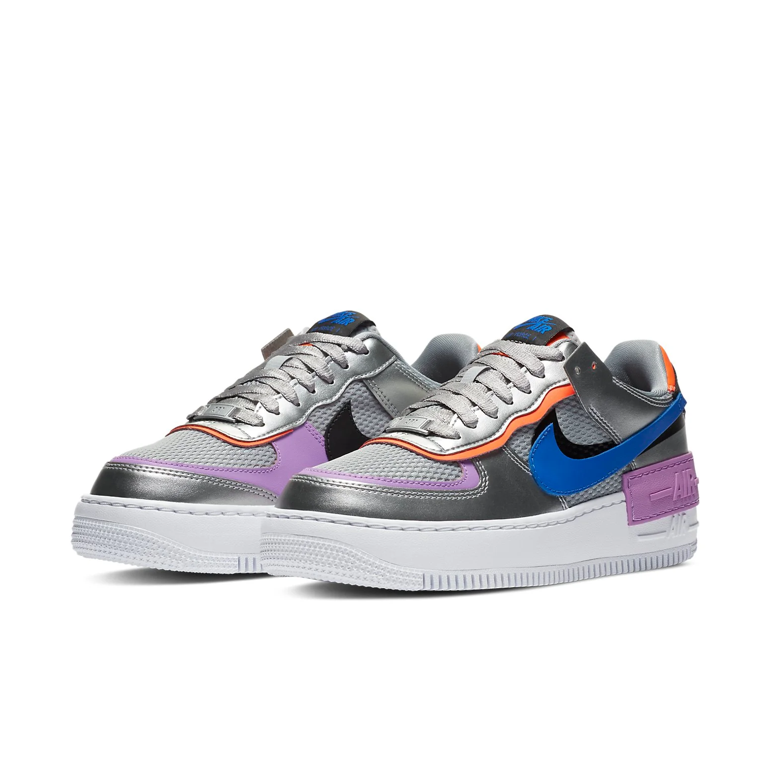 (WMNS) nitthhke Air fortthhce 1 Shadow 'Metallic Silver'