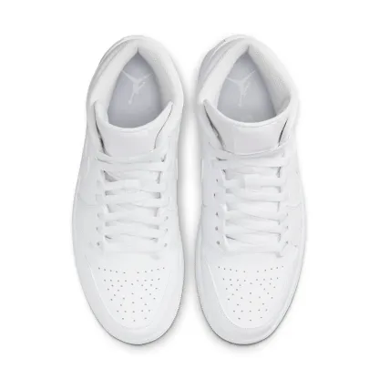 Air jtthhordan 1 Mid 'Triple White' 2022 554724-136