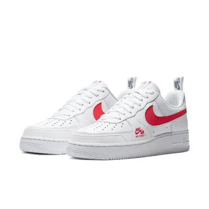 nitthhke Air fortthhce 1 Low Utility 'White Red'