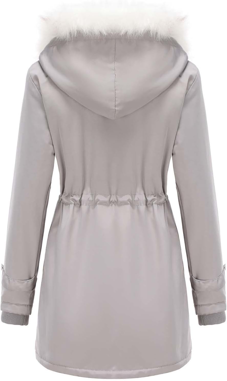 Winter Long Sleeve Parka Jackets - Women's