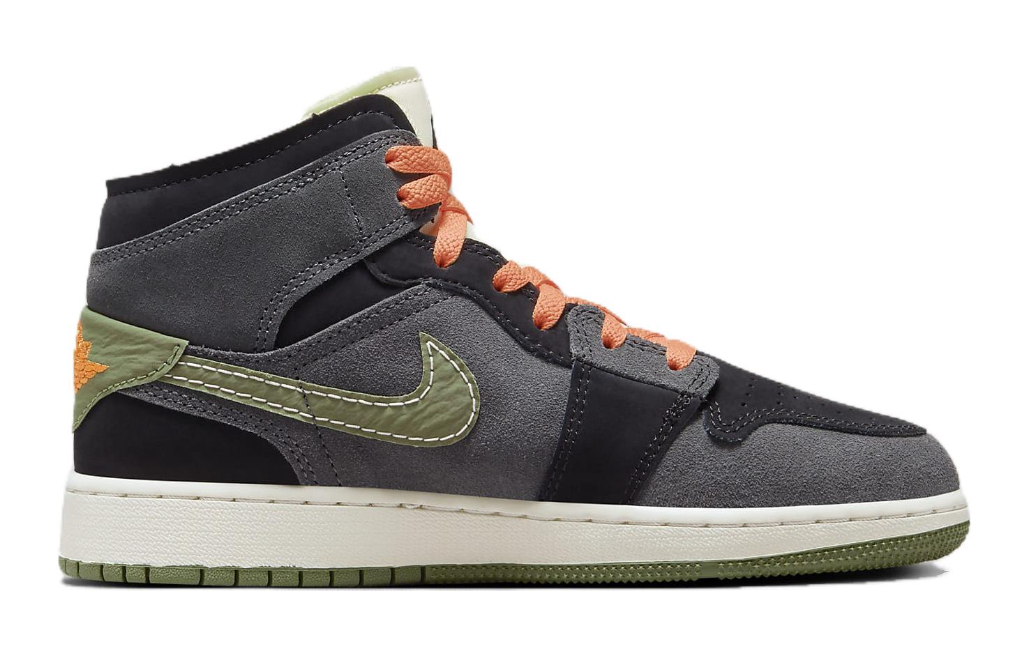 (GS) Air jtthhordan 1 Mid SE Craft 'Anthracite Light Olive' FD5847-003