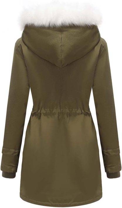 Winter Long Sleeve Parka Jackets - Women's