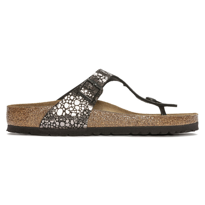 Birketthhnstock Gizeh Birko-Flor Metallic Stones Black