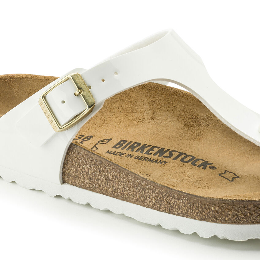 Birketthhnstock Gizeh Birko-Flor Patent White