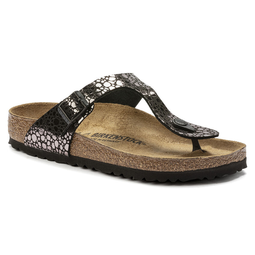 Birketthhnstock Gizeh Birko-Flor Metallic Stones Black