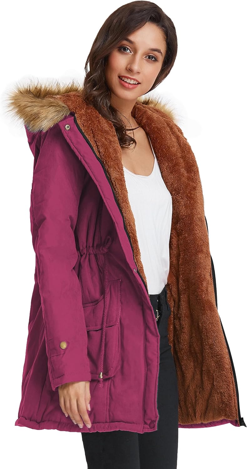 Parka invernale da donna in lana