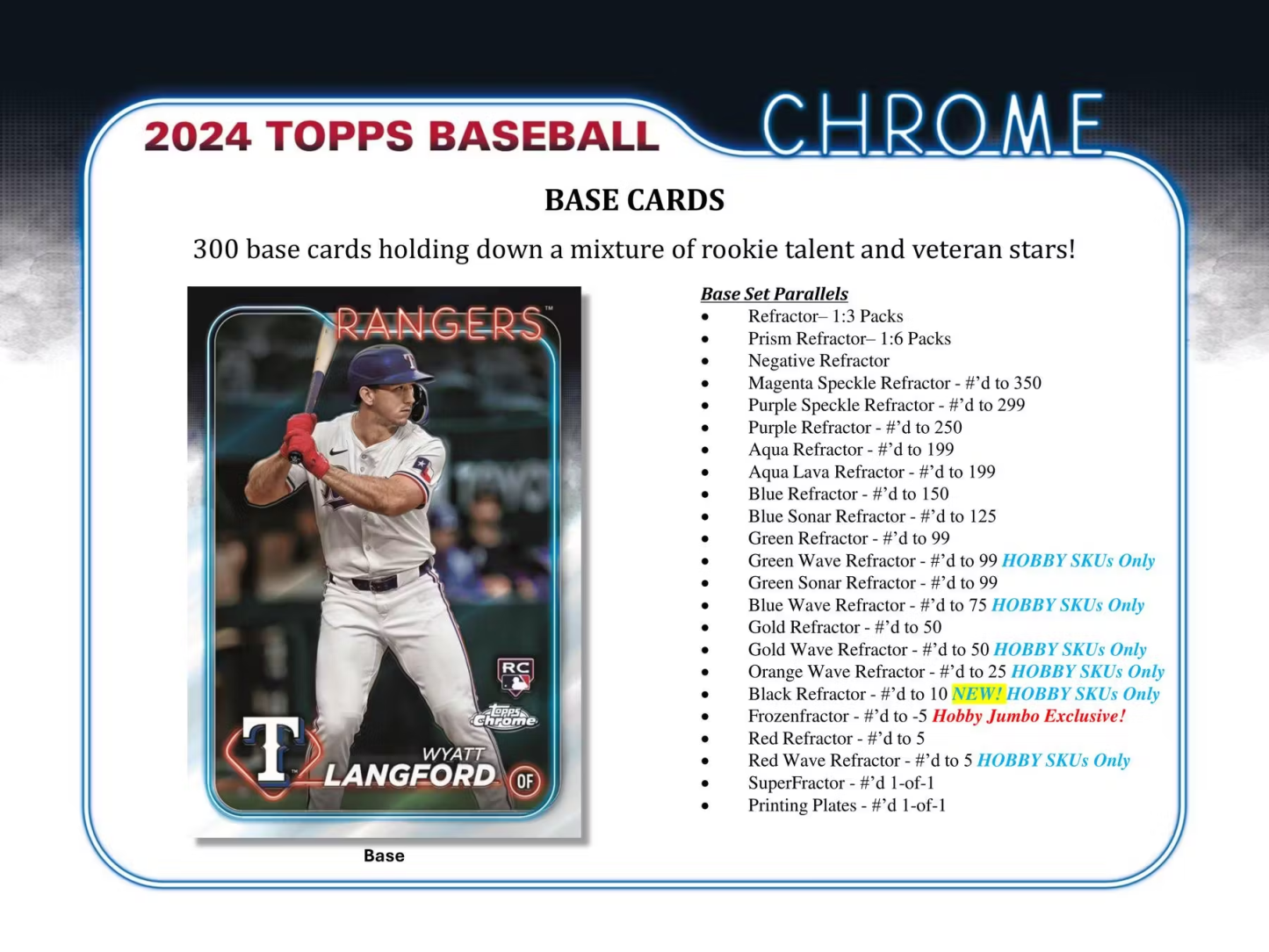2024 Topps Chrome Baseball Hobby Jumbo Box