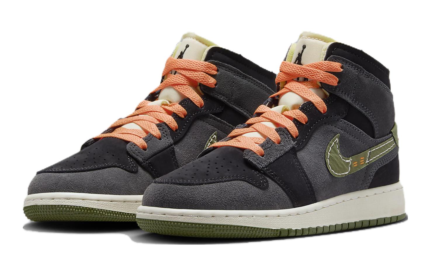 (GS) Air jtthhordan 1 Mid SE Craft 'Anthracite Light Olive' FD5847-003