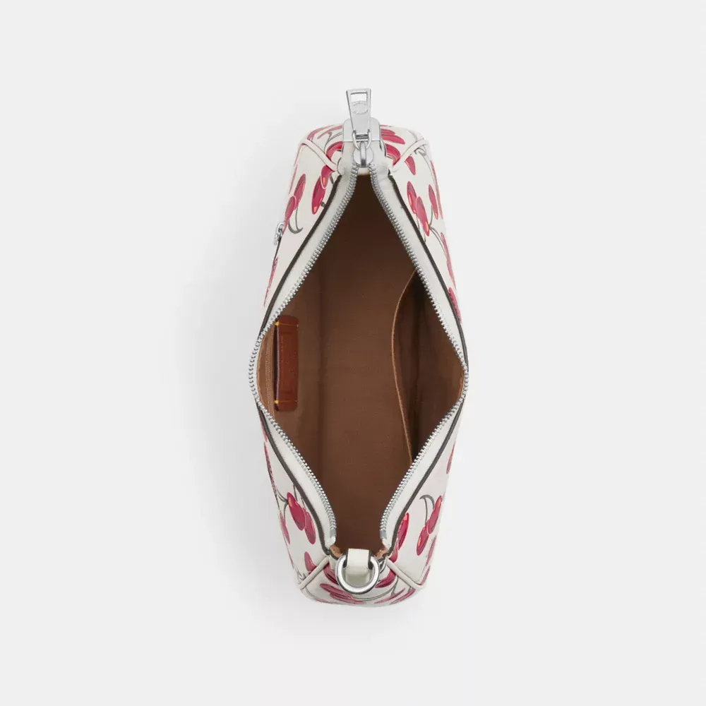 Teri Hobo Bag With Cherry Print