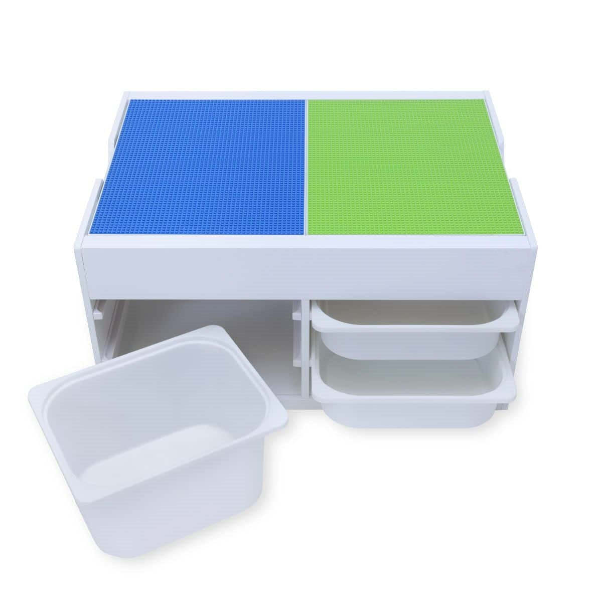 Multifunctional Children's Play Table - with Swivel Top and Storage Boxes