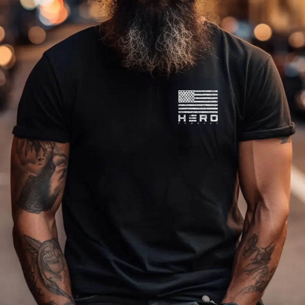 Hero Company Men's We The People 250th Anniversary Black Tee 