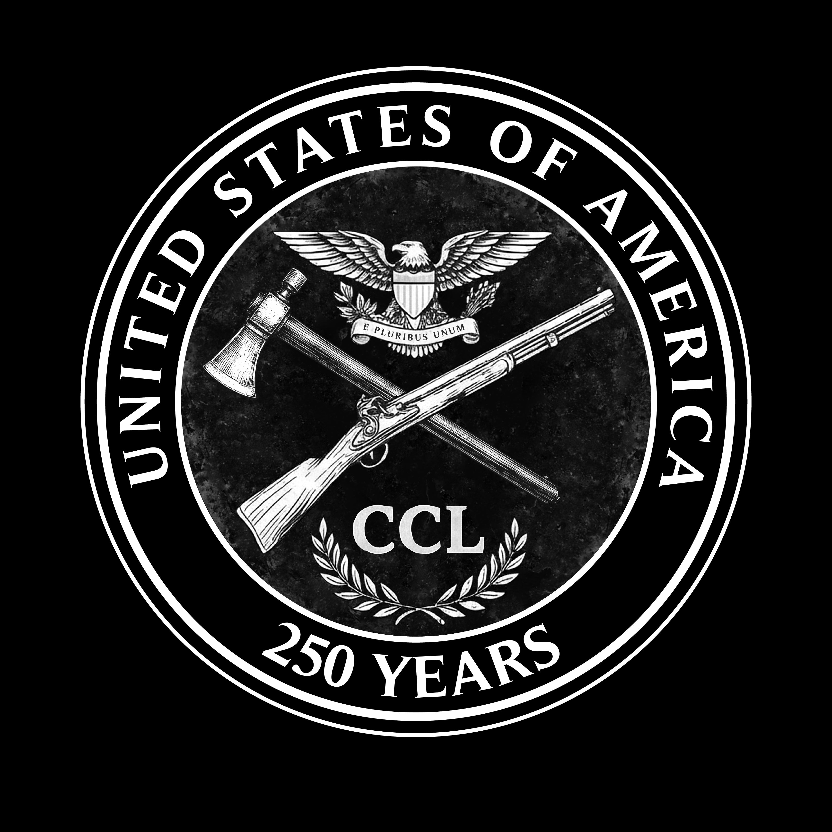 Hero Company Men's CCL USA 250 Years Black Tee