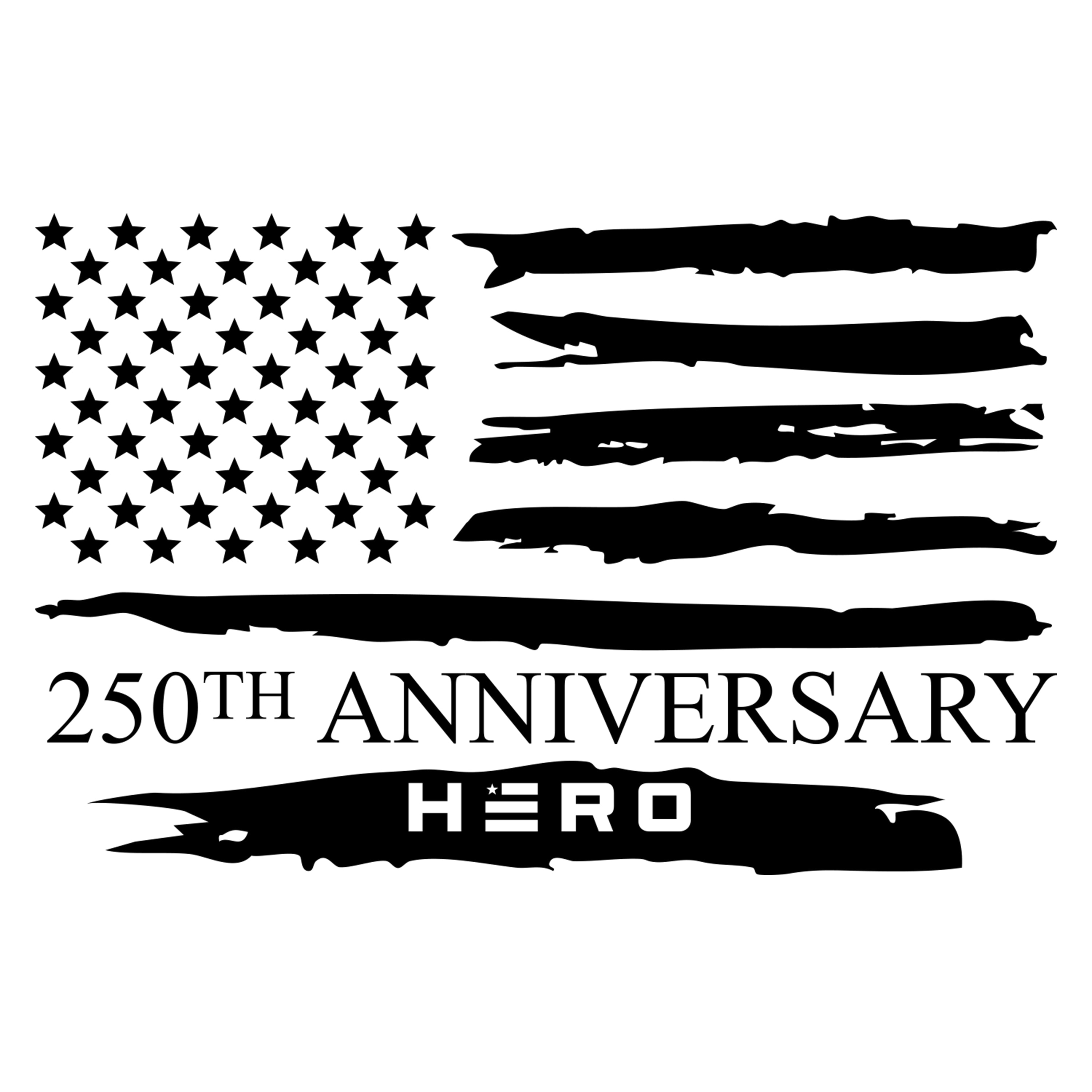 Hero Company Men's 250th Declaration Of Independence White Tee