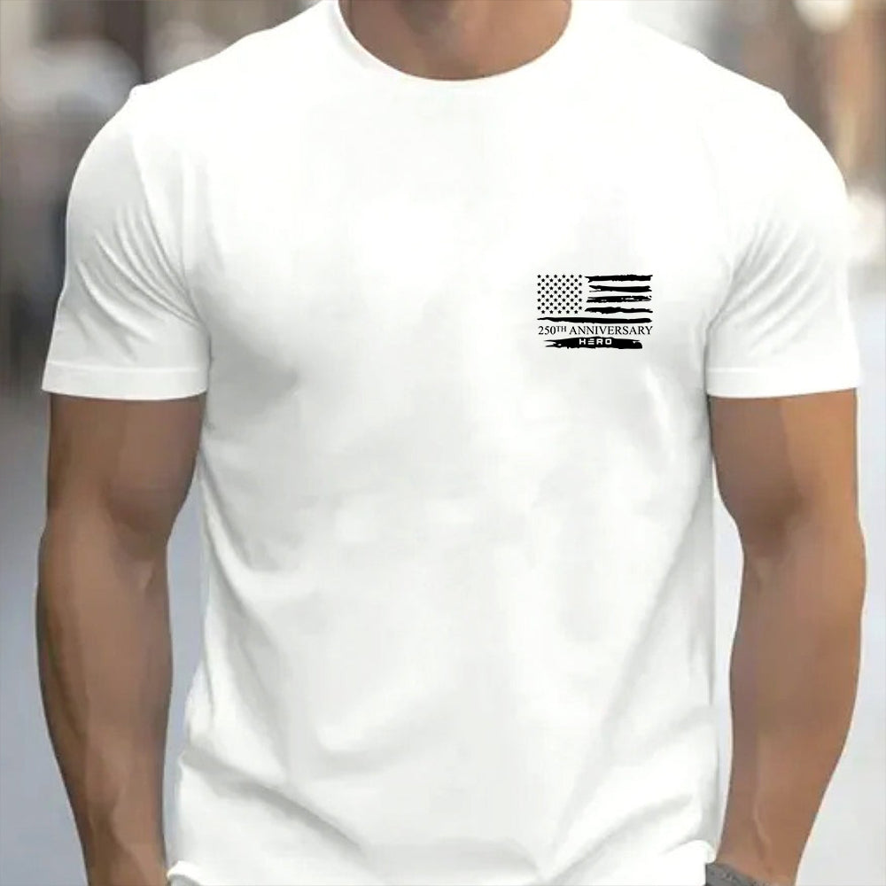 Hero Company Men's 250th Declaration Of Independence White Tee