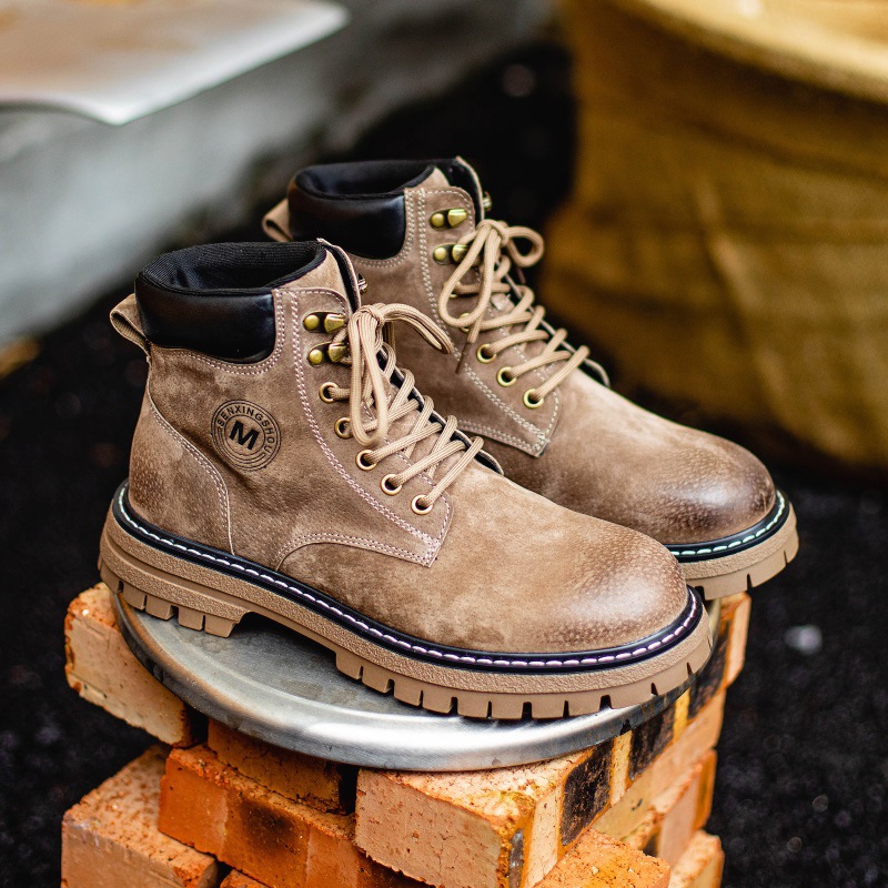 Men's leather high-top English Doc Martens