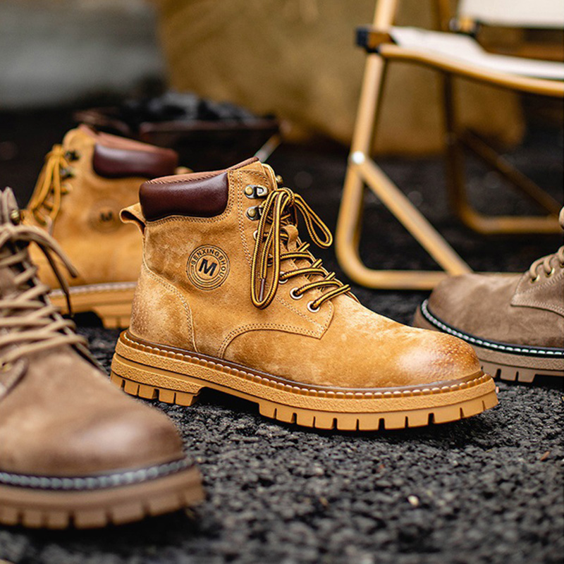 Men's leather high-top English Doc Martens