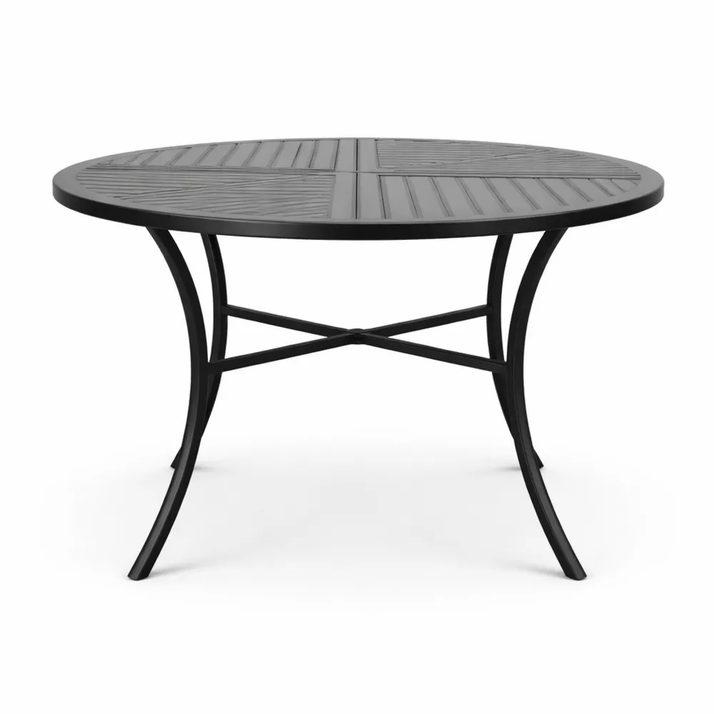 Table de Jardin Ronde avec Trou pour Parasol-Furnispaceco