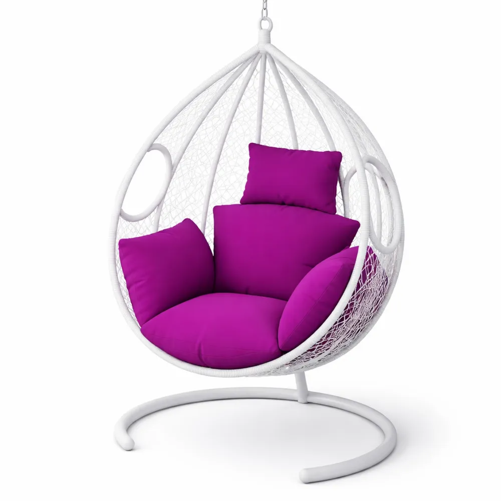 Coussin épais pour balancelle suspendue en forme d'œuf - Utilisation intérieure et extérieure-Furnispaceco