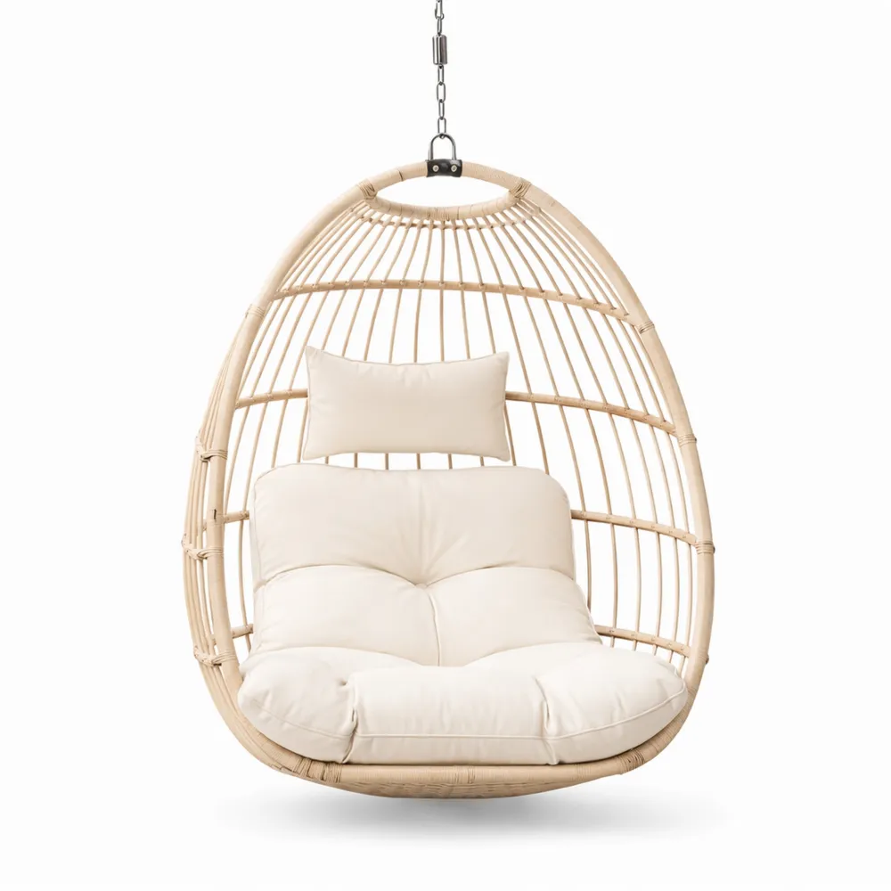 Coussin épais lavable pour chaise suspendue intérieure et extérieure-Furnispaceco