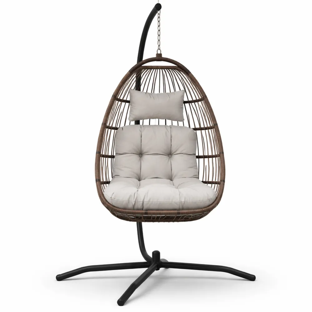 Chaise Suspendue de Jardin avec Coussin Confortable-Furnispaceco