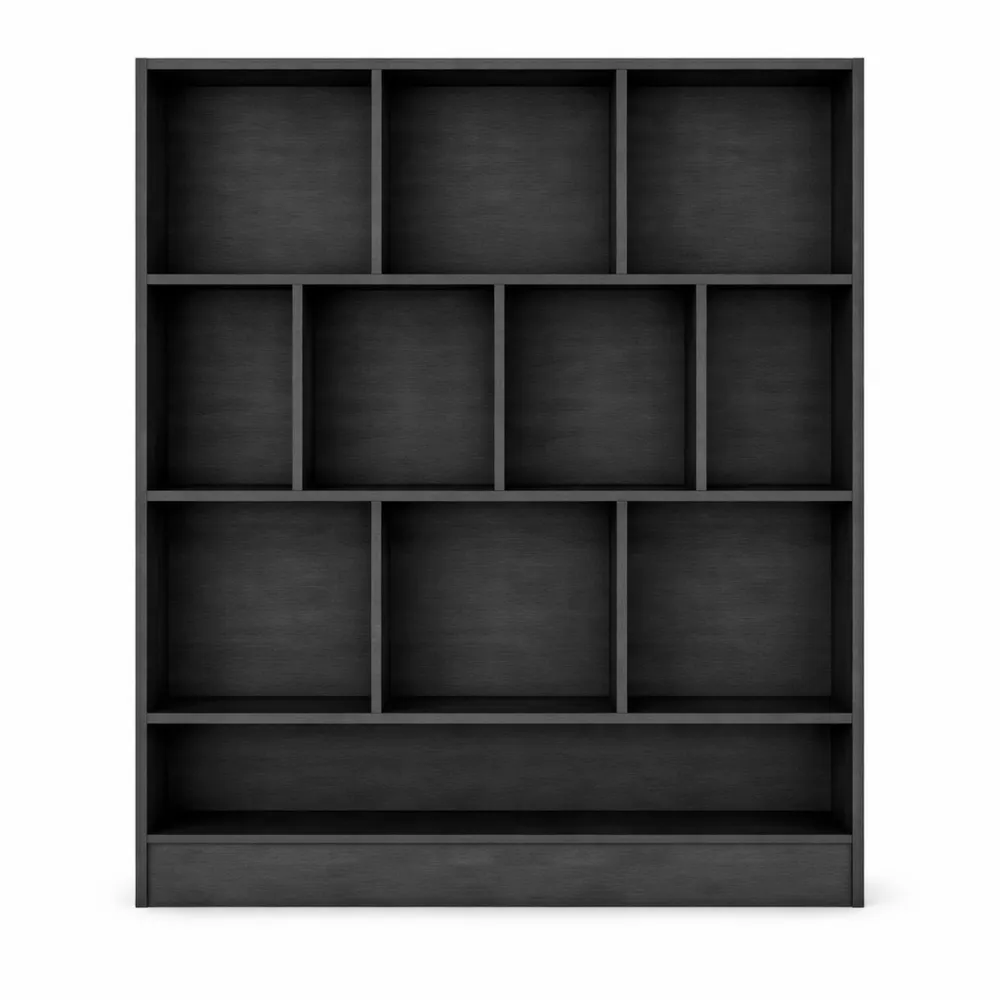 Étagère de Rangement à 3 Niveaux avec Compartiments Ouverts et Séparateur-Nestcraftly