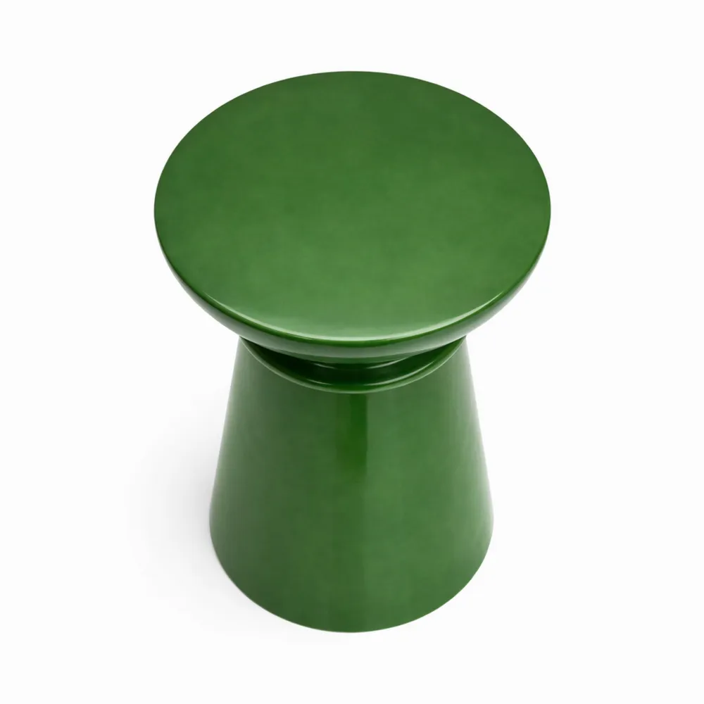Table d'Appoint en Métal Vert pour Intérieur-Nestcraftly