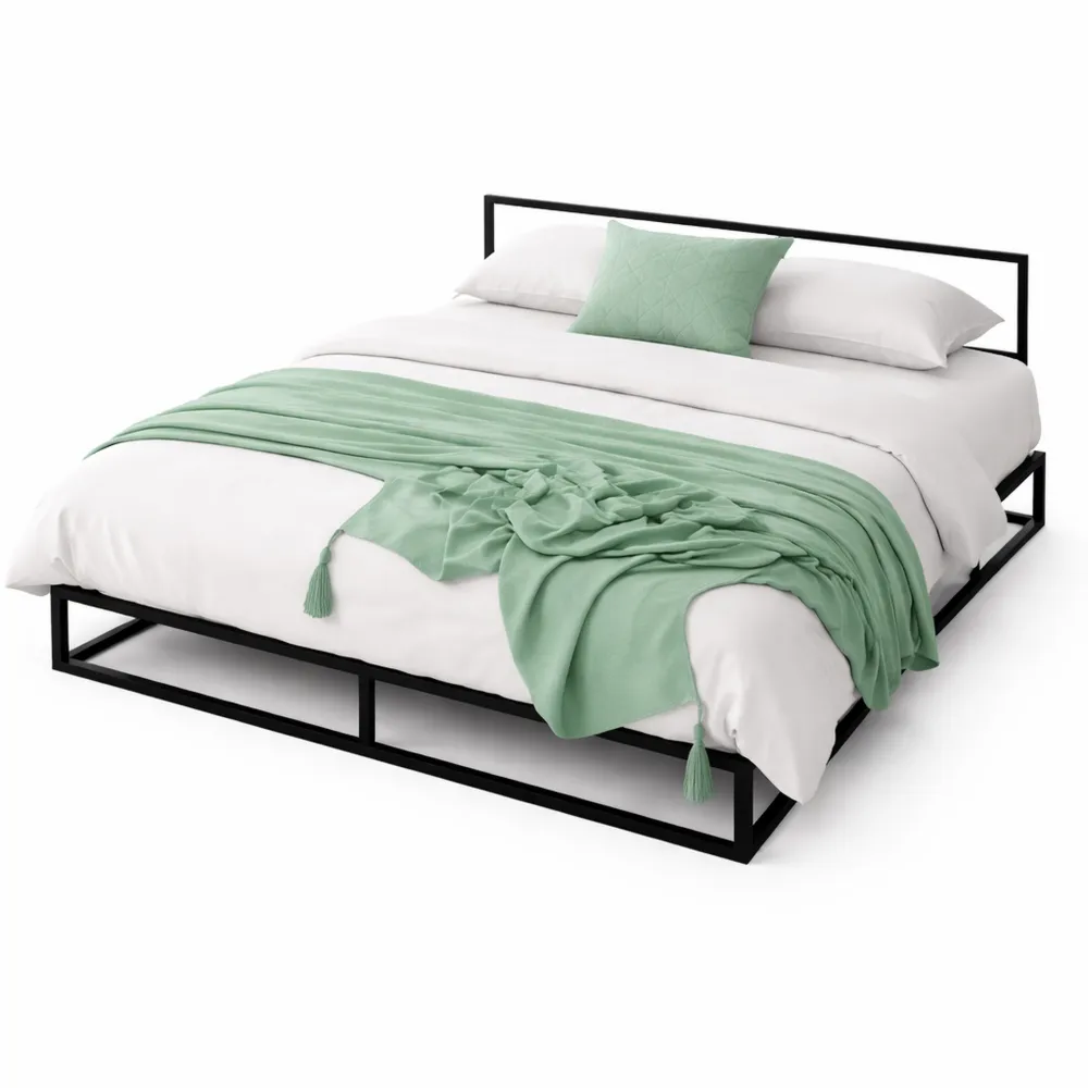 Sommier solide 140x190 cm avec lattes en bois-Nestcraftly