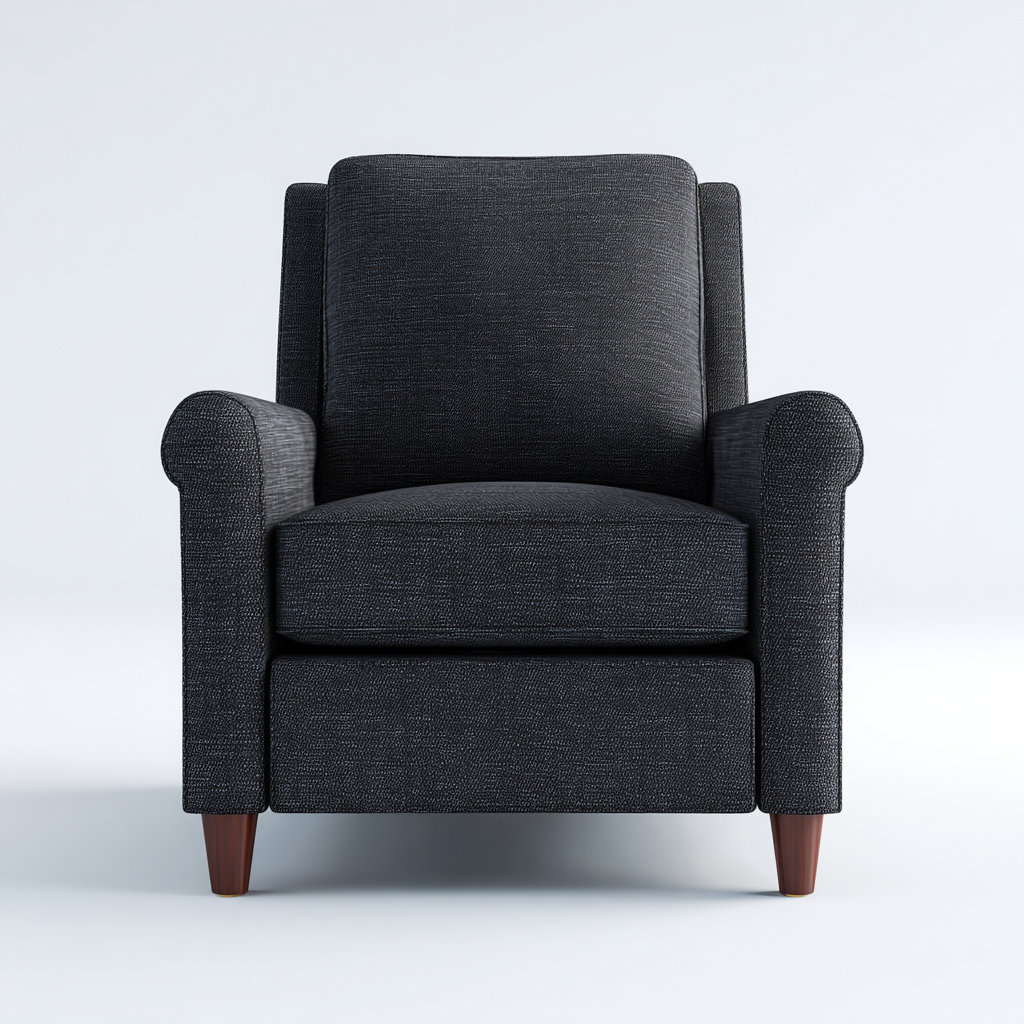 Liegesessel - Stoff - 90x85x100 cm - Dunkelgrau - Modern-Craftgoshop