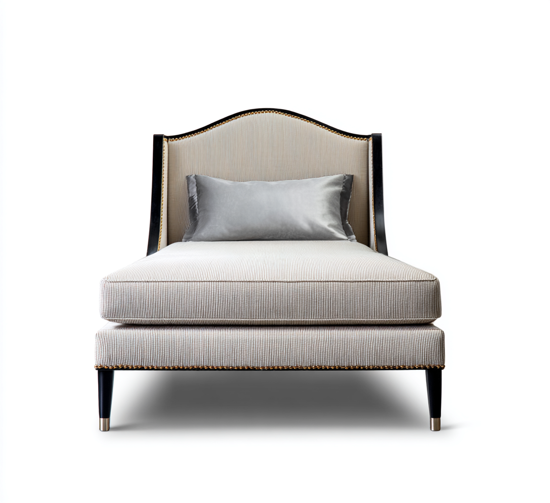 Einzelbett-Stoff-200x100x95 cm-Hellgrau-Modernes Design-Craftgoshop