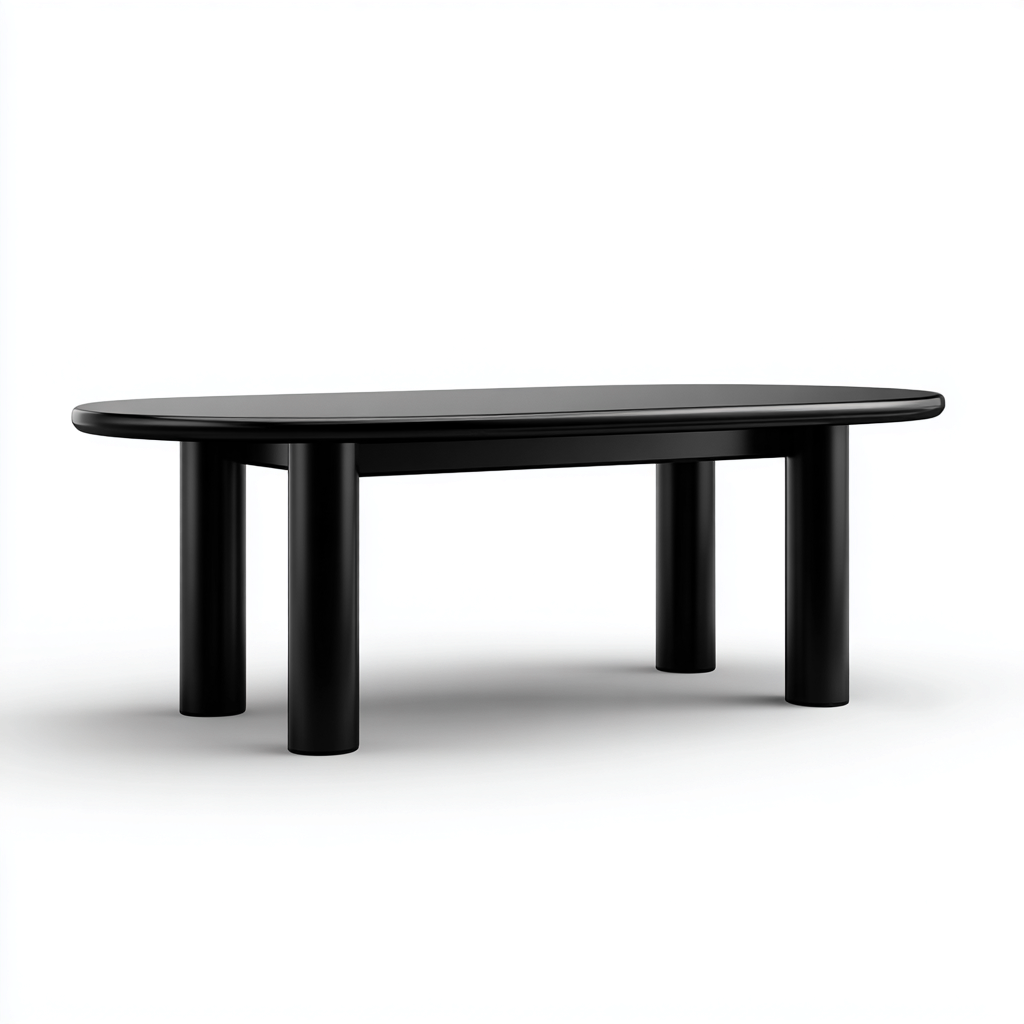 Esszimmertisch - Holz - 210x95x75 cm - Schwarz - Moderner Stil-Craftgoshop