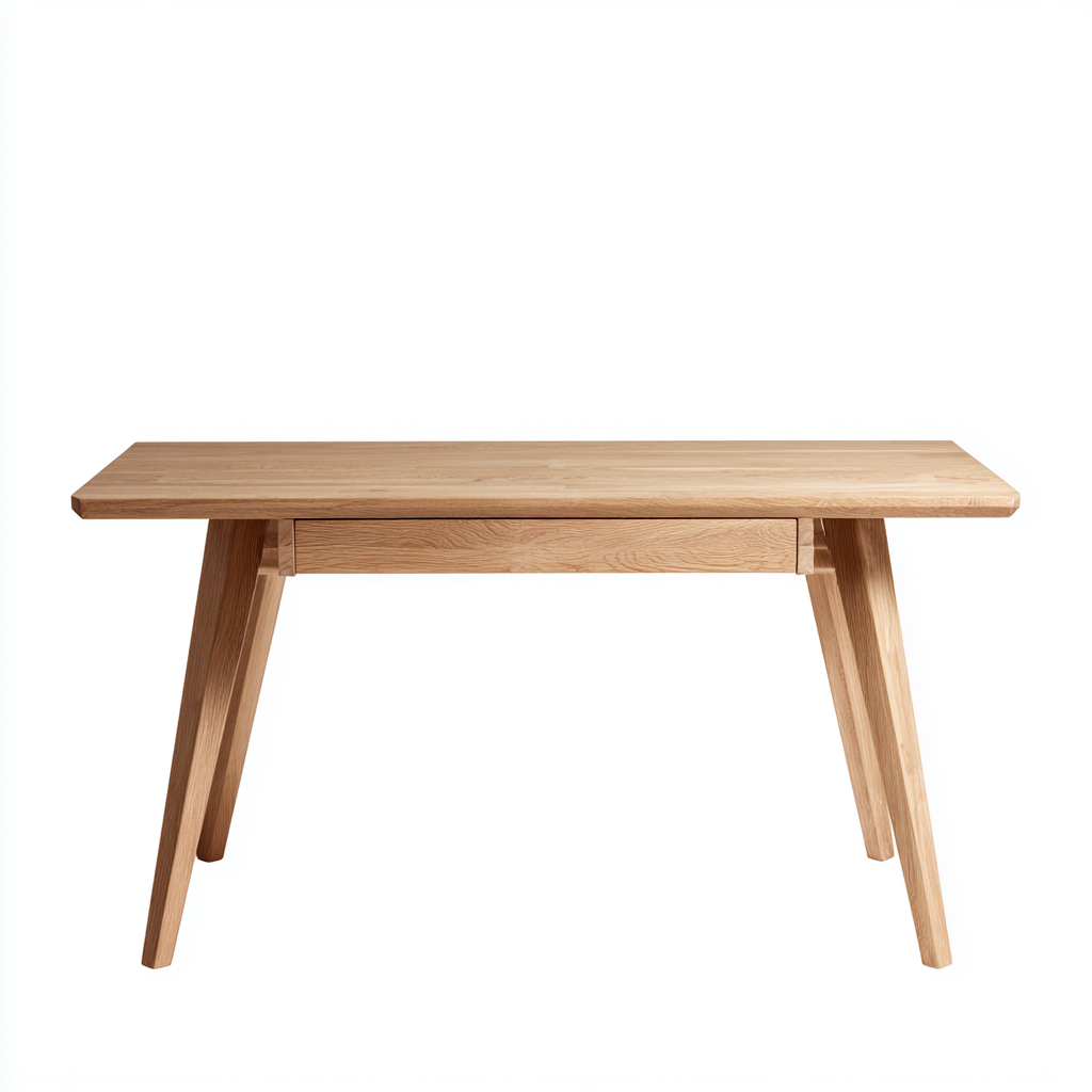 Schreibtisch - Holz - 140x65x75 cm - Natur - Modernes Design-Craftgoshop