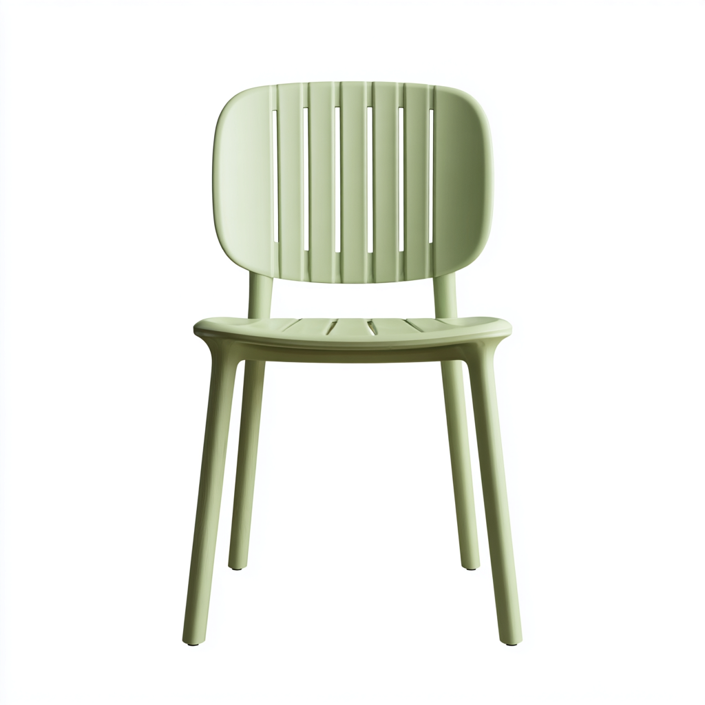 Gartenstuhl - Kunststoff - 52x47x83cm - Hellgrün - Modernes Design-Craftgoshop