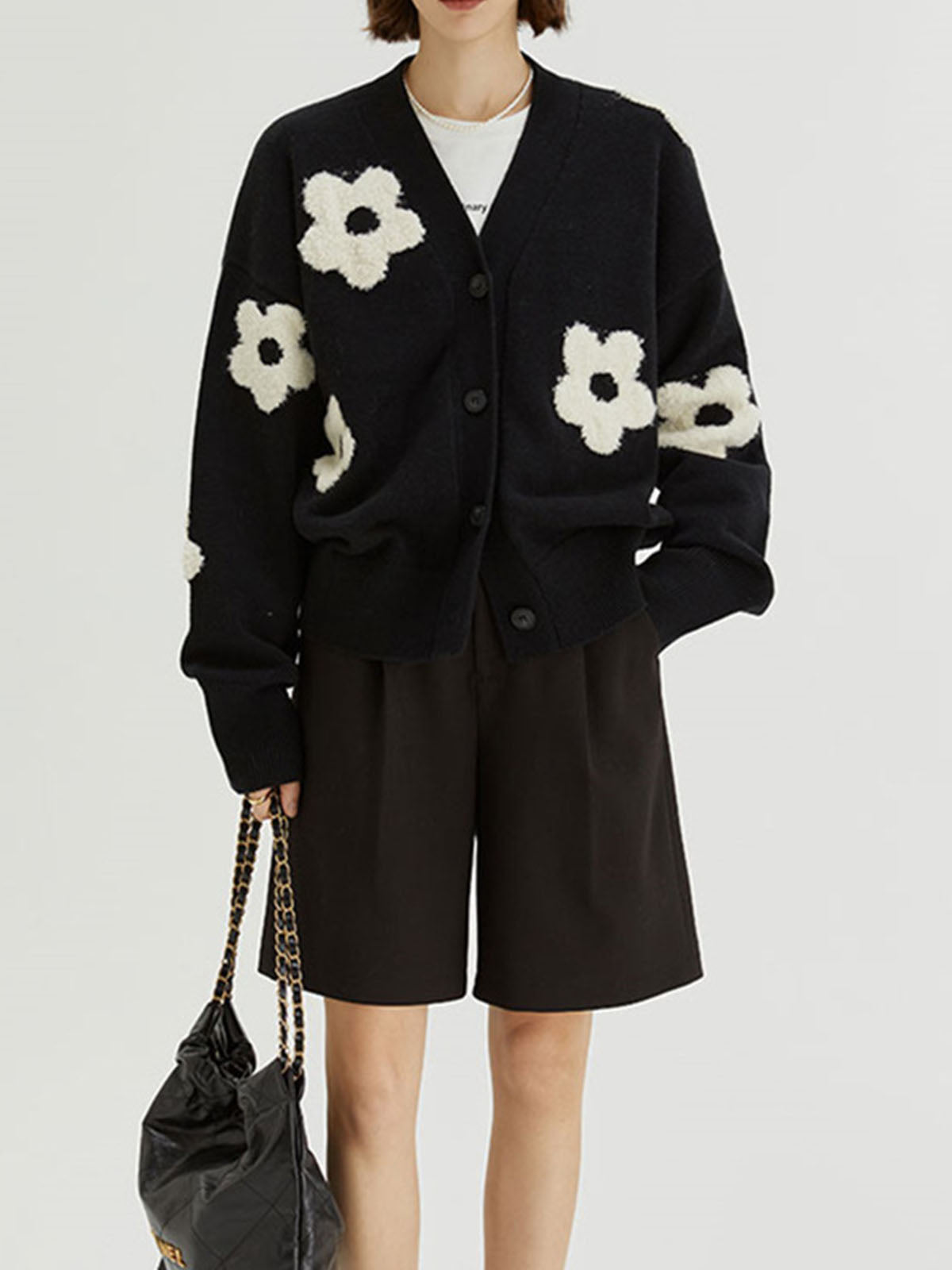 Floral Cardigan-Chicvia