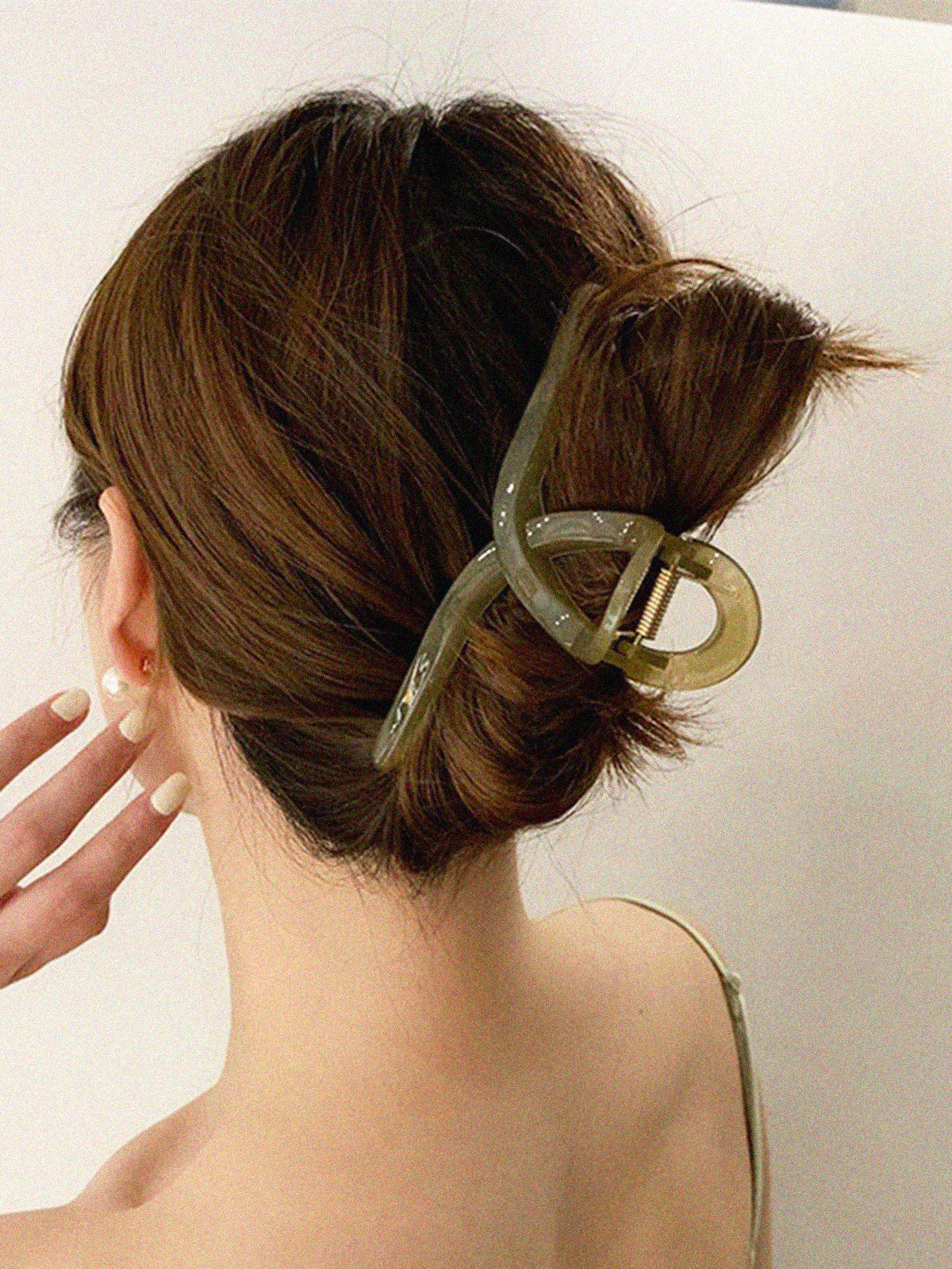 Marble Gem Hair Claw-Chicvia