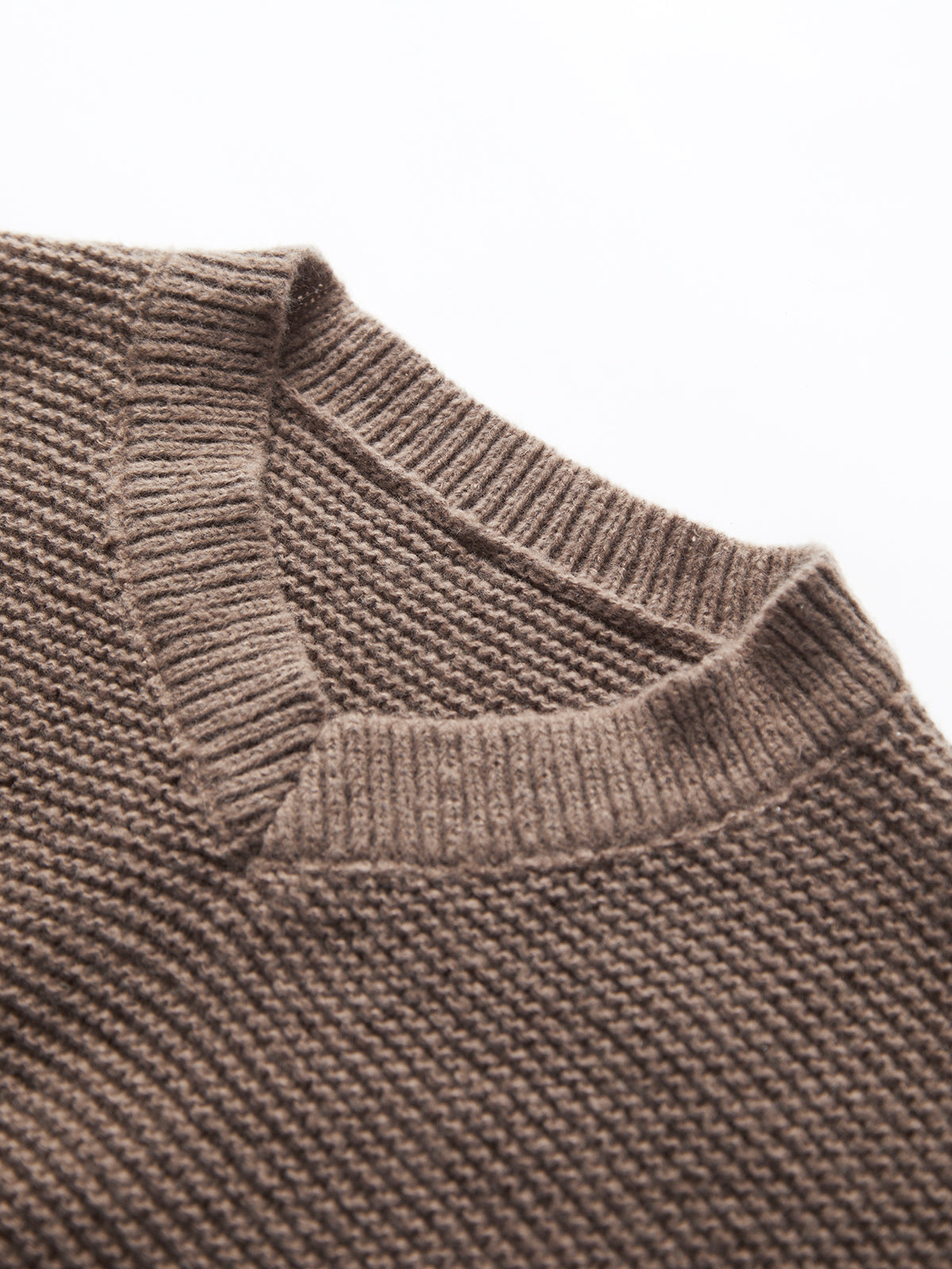 Minimalism V Neck Pullover Sweater-Chicvia