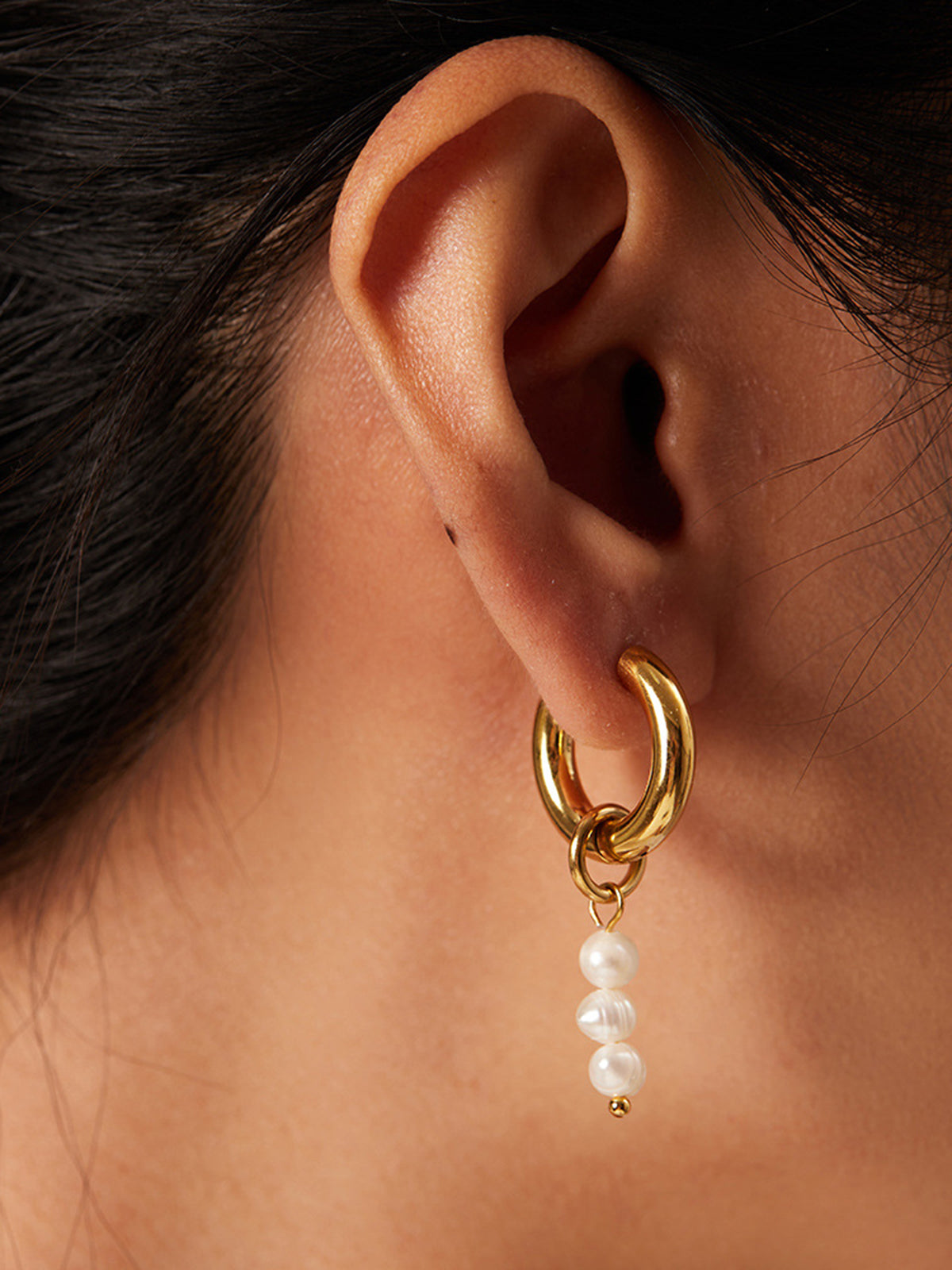Pearl of Joy Drop Earrings-Chicvia