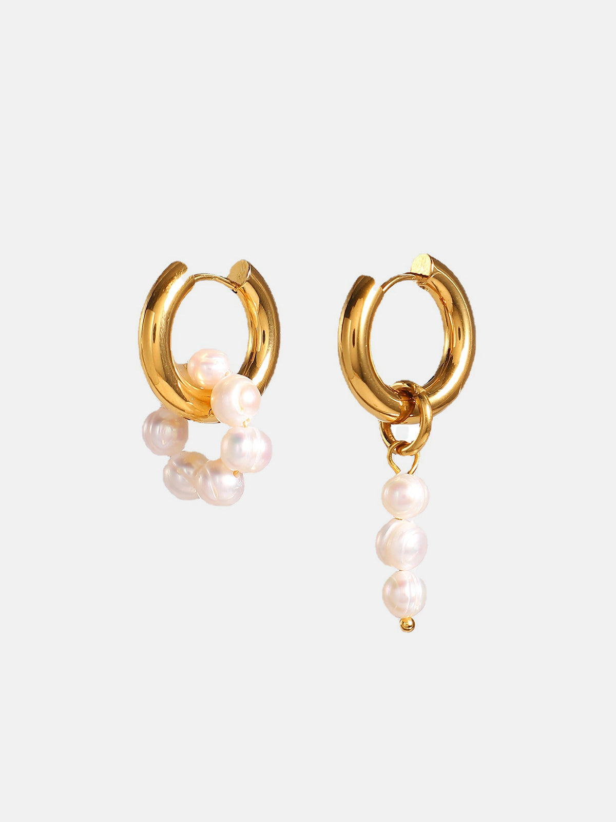 Pearl of Joy Drop Earrings-Chicvia