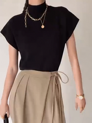 Leisurely Solid Pullover Sweater Vest-Chicvia