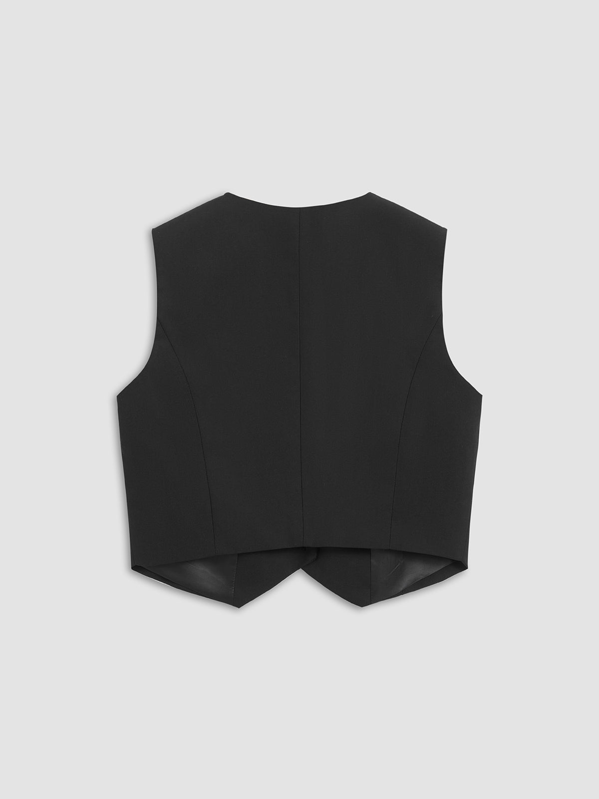 Leisure Button Up Vest-Chicvia