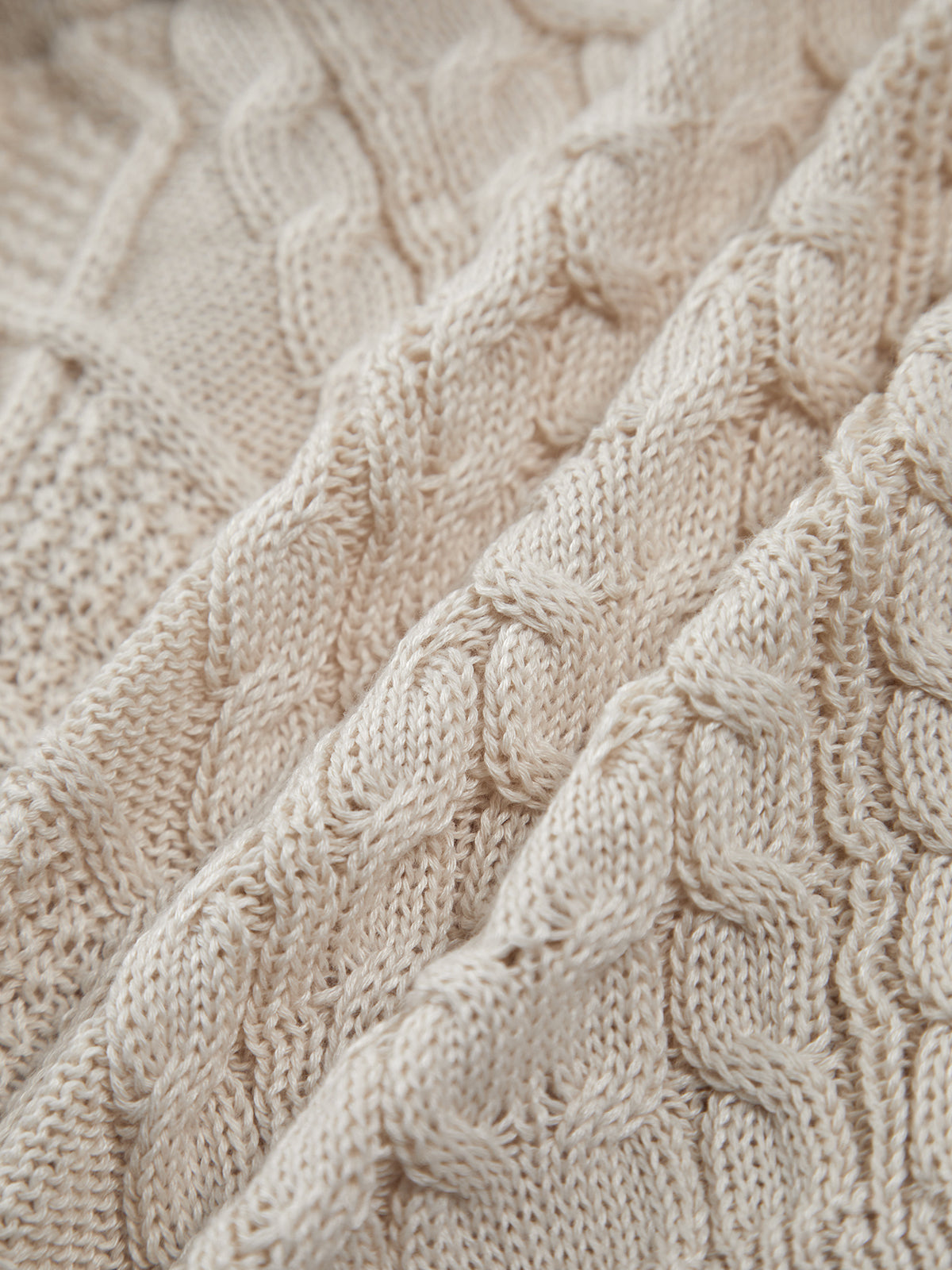 Drawstring Open Back Cable Knit Halter Crop Top-Chicvia