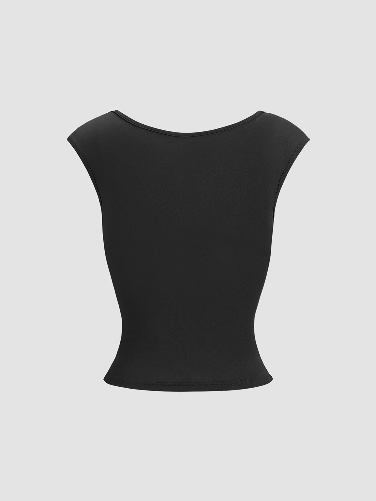 Leisure Cap Sleeve Two Piece Shirt-Chicvia