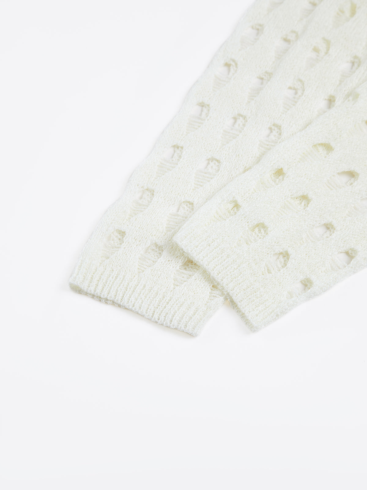 Open Knit Crochet Shrug-Chicvia