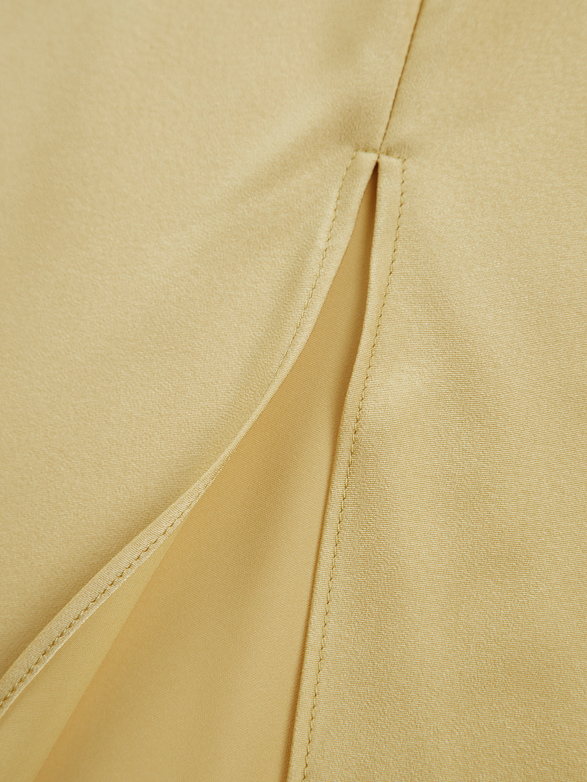 Moonlight Open Back Satin Slit Long Dress-Chicvia