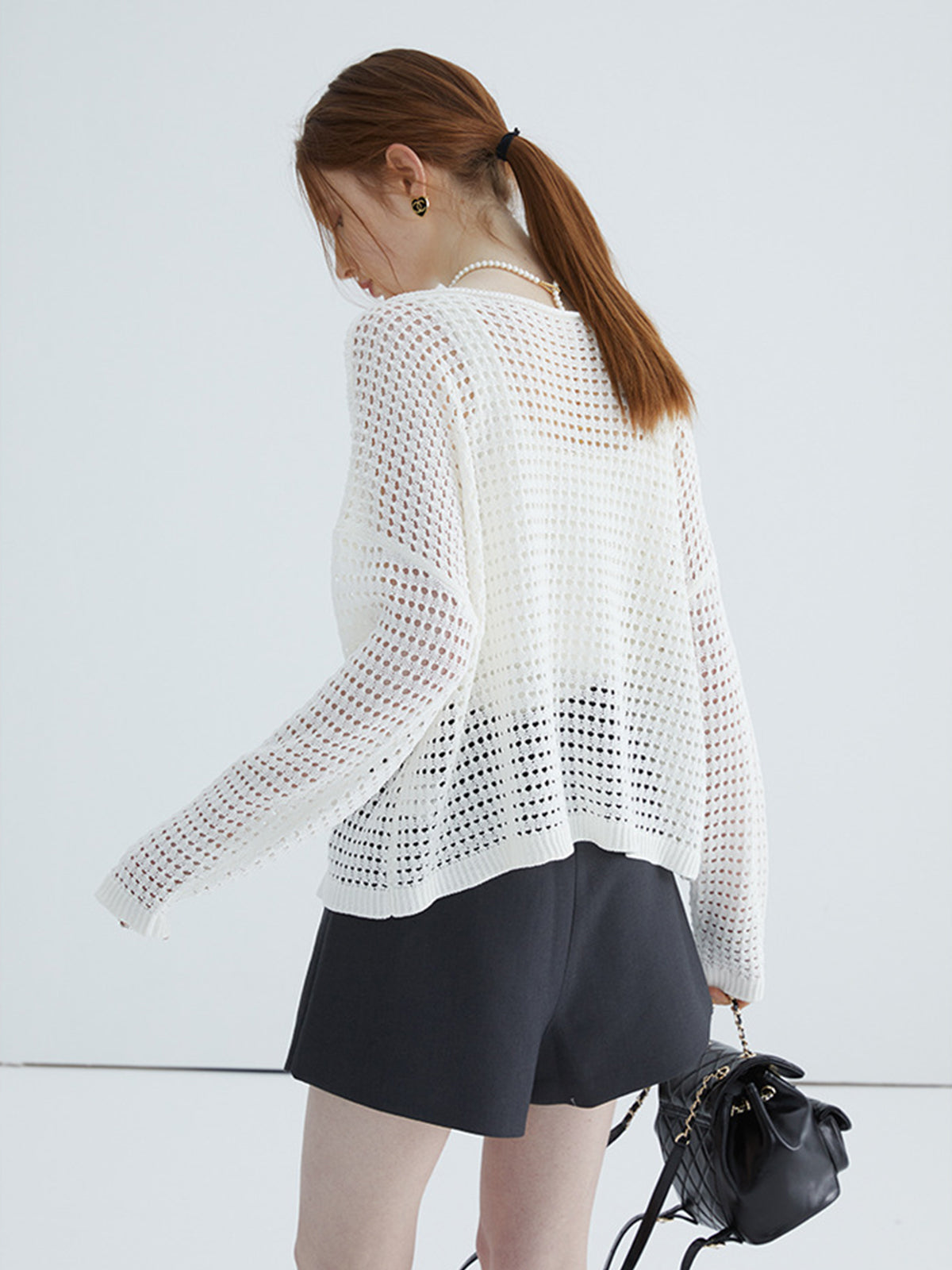 Cover Up Crochet Top-Chicvia