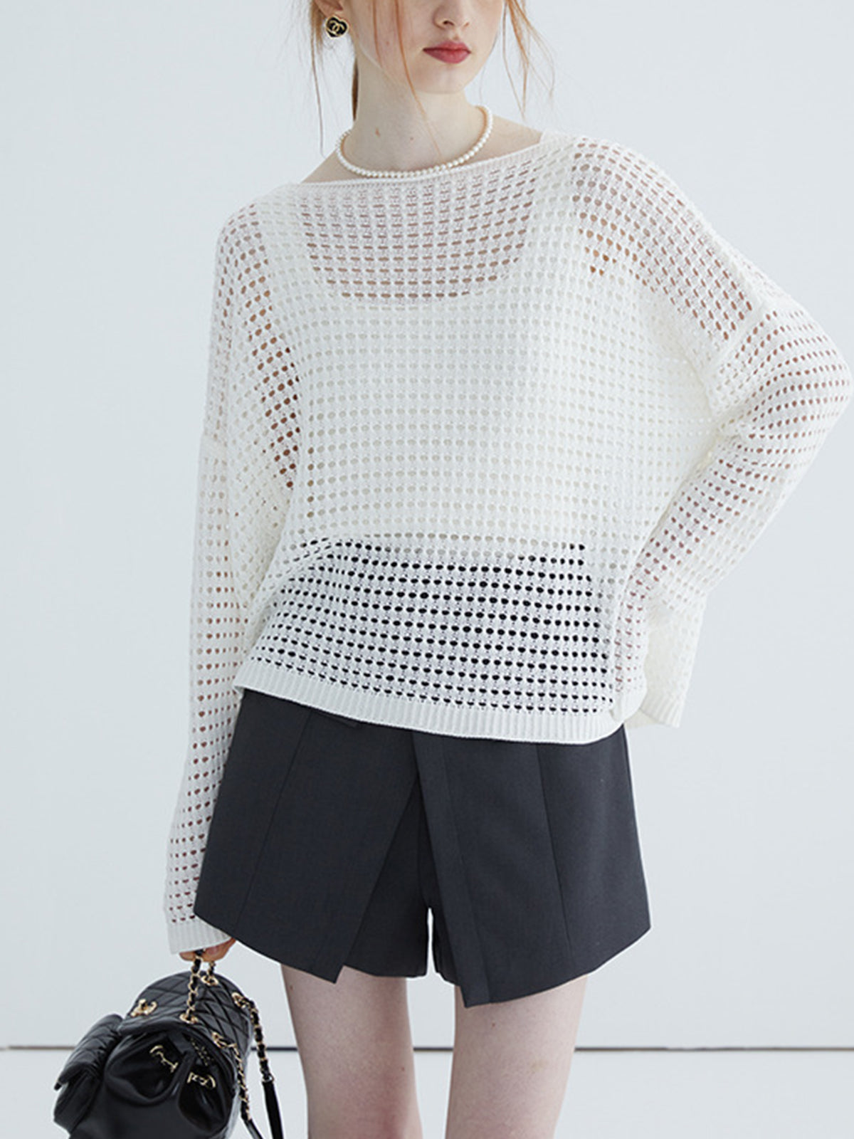 Cover Up Crochet Top-Chicvia