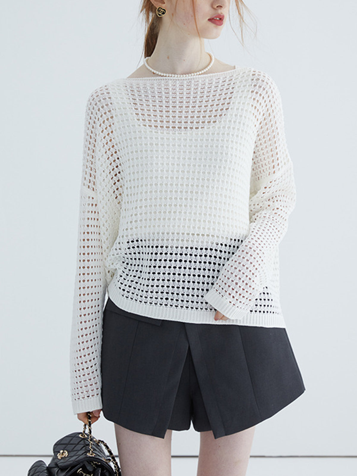 Cover Up Crochet Top-Chicvia