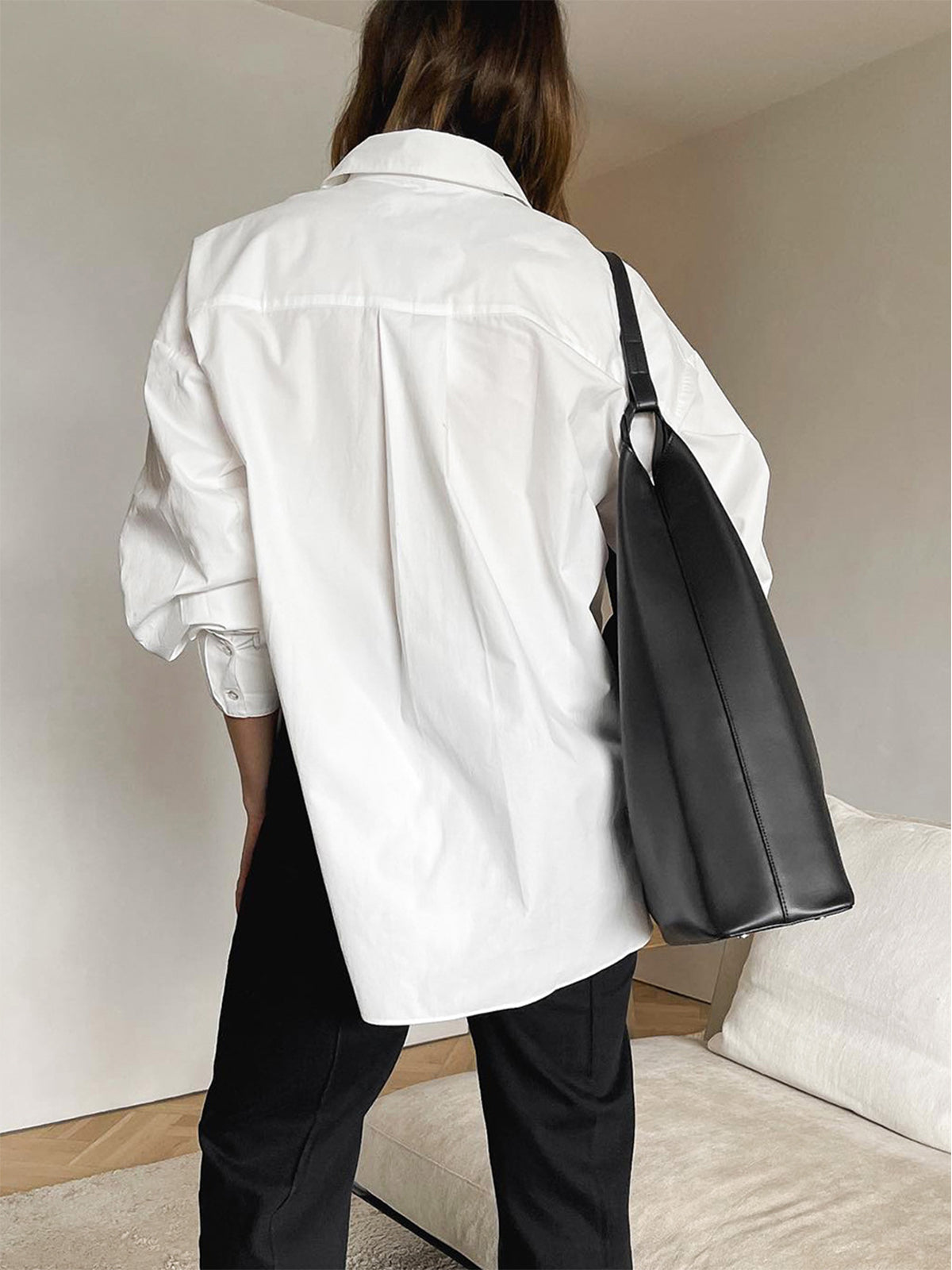 Minimalist Button Down Shirt-Chicvia