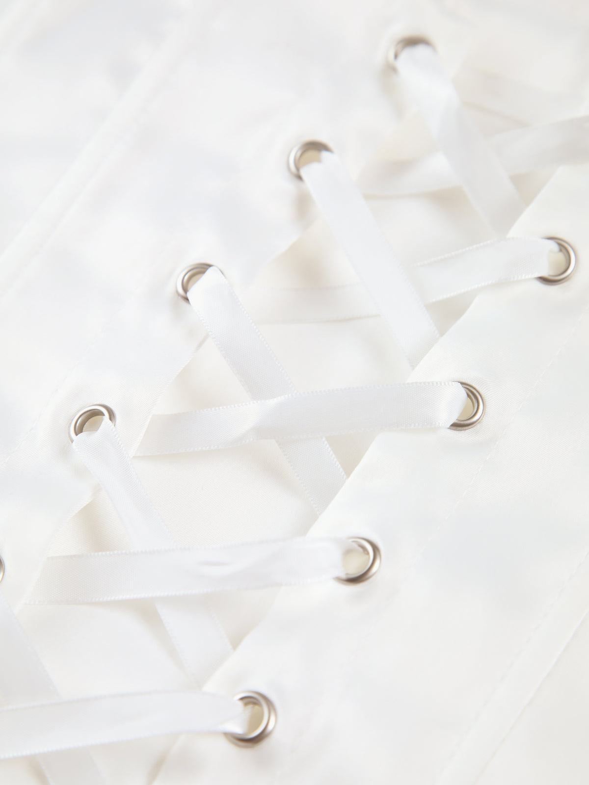 Ivory Glow Tied Crop Corset Top-Chicvia